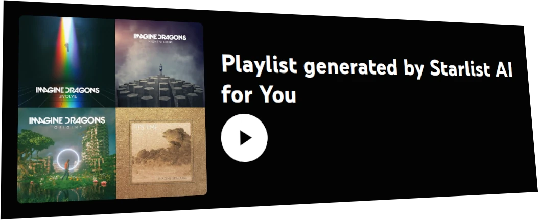 Playlist generated by starlist ai for you